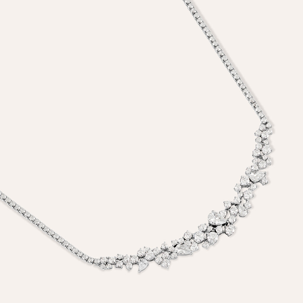 Collana Tennis Silver Elegance Argento Rodiato Cubic Zirconia