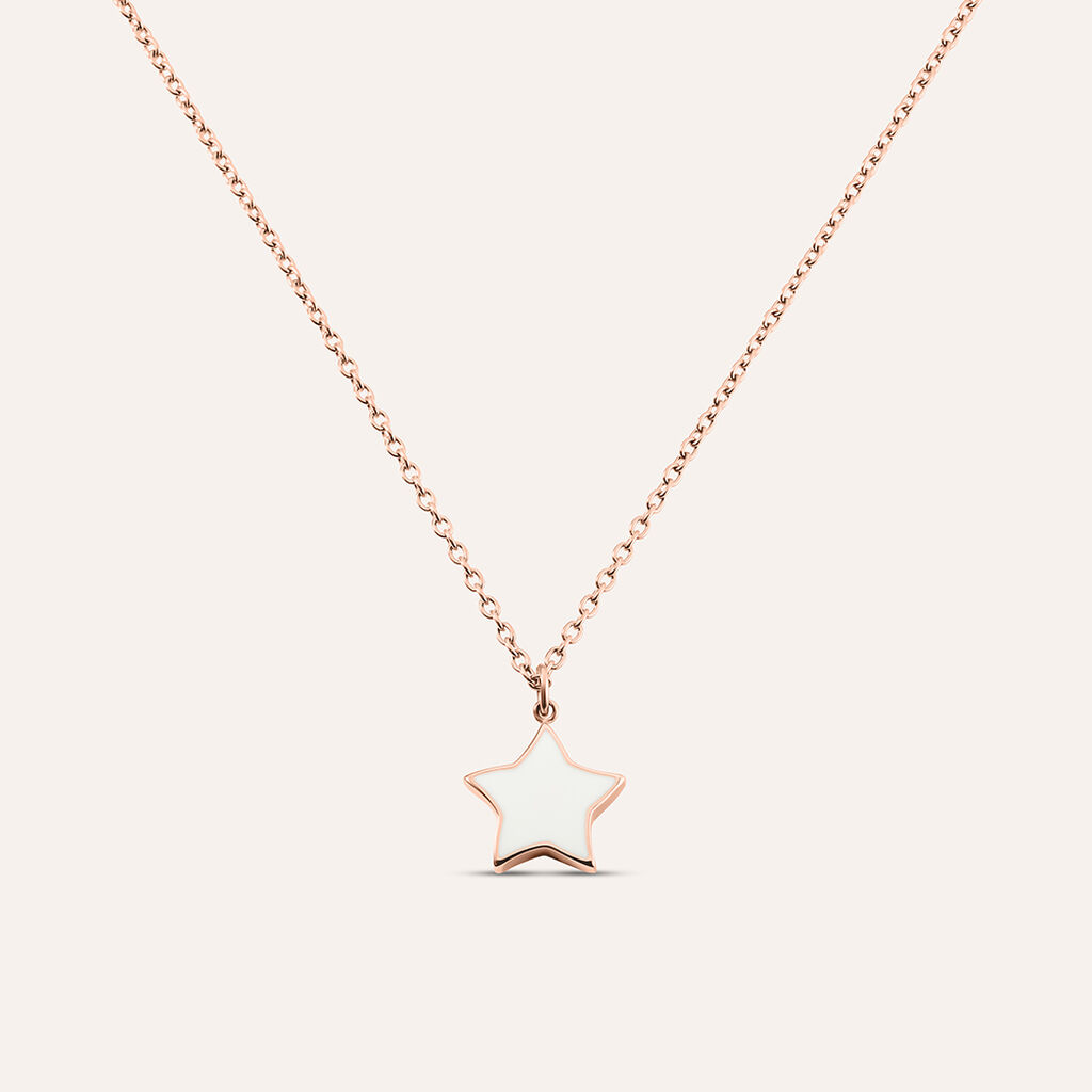 Collana Lady Sweet Acciaio Rosato Stella marina