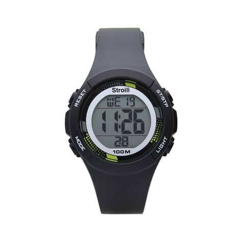 Baltimora Cronografo digitale in silicone nero e acciaio - Orologi per Prima Comunione Uomo | Stroili