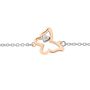 Bracciale Lady Chic Acciaio Bicolore Farfalla e Cristalli