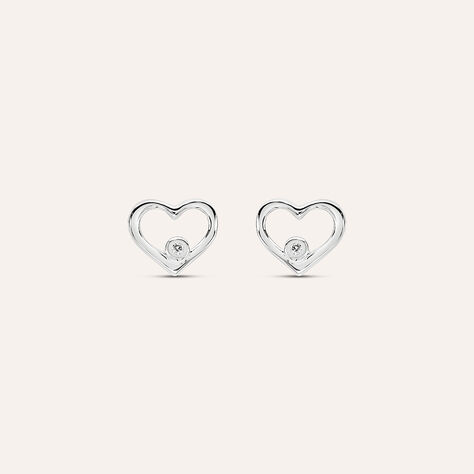 Orecchini Lobo Sophia Oro Bianco Diamante - Orecchini a Lobo Donna | Stroili