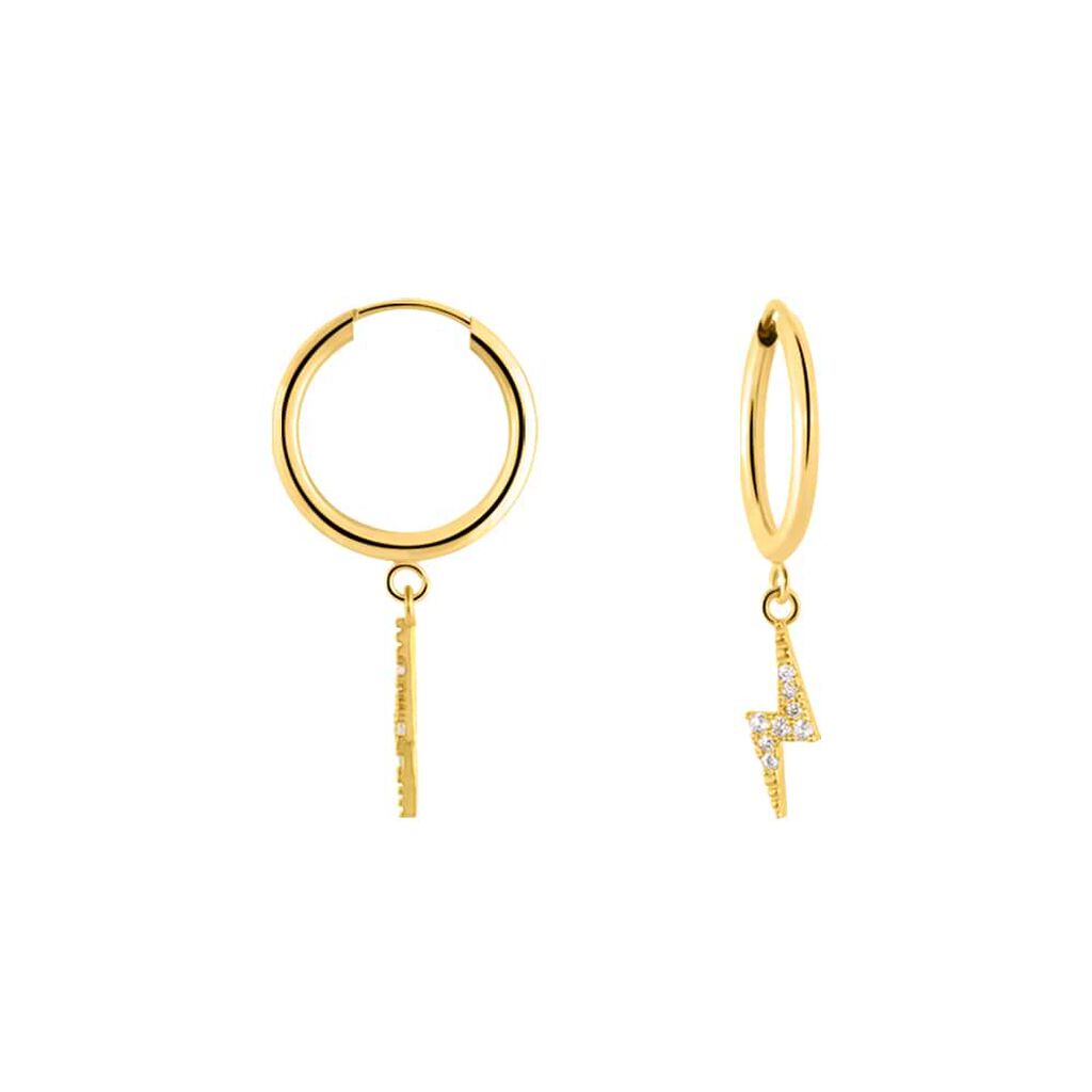Orecchini A Cerchio Toujours Oro Giallo Cubic Zirconia - Orecchini a Cerchio Donna | Stroili