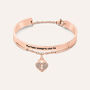 Bangle Sunrise Acciaio Rosa Cristallo