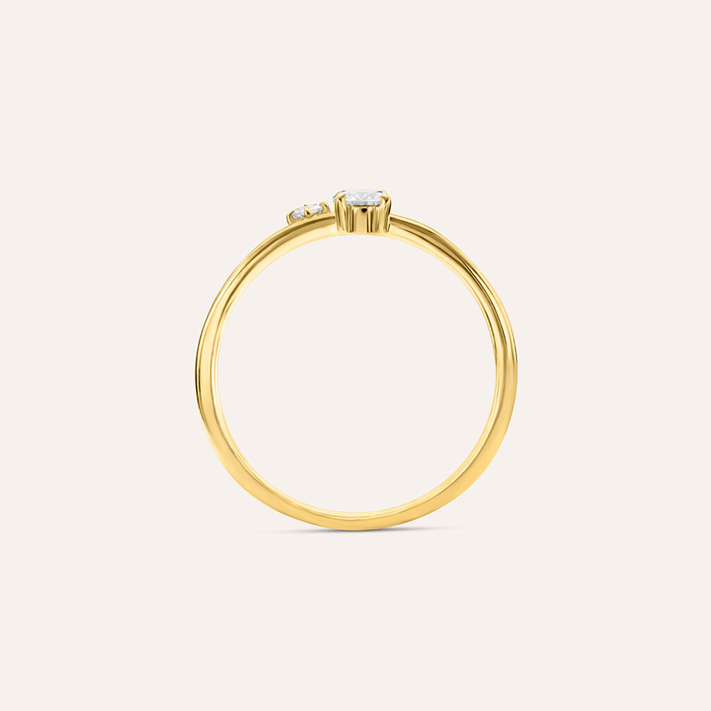 Anello Bilogy Diamade Glam Oro Giallo Diamante Lab-Grown - Anelli con Pietre Donna | Stroili