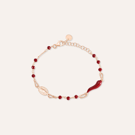 Bracciale Rosario Silver Soul Argento Rosa Cristallo - Bracciali con Rosario Donna | Stroili