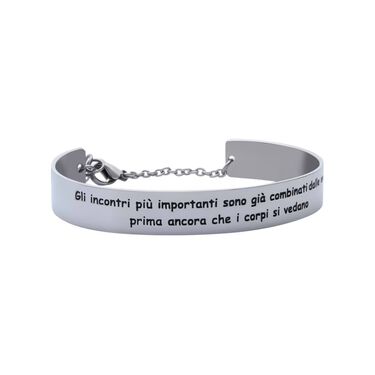 Bangle Gli incontri pi&ugrave; importanti sono gi&agrave; combinati dalle anime prima ancora che i corpi si vedano in acciaio