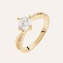 Anello Golden Dream Placcato Oro Giallo Cubic Zirconia