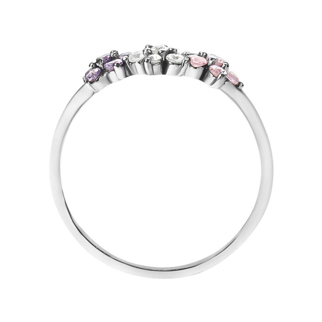 Anello Fantasia Silver Shine Argento Rodiato Cubic Zirconia - Anelli con Pietre Donna | Stroili