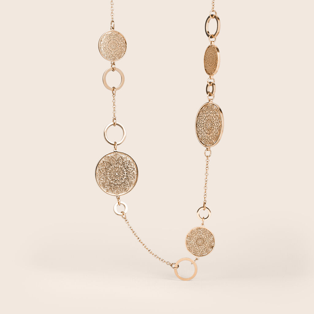 Collana Aura Acciaio Rosa