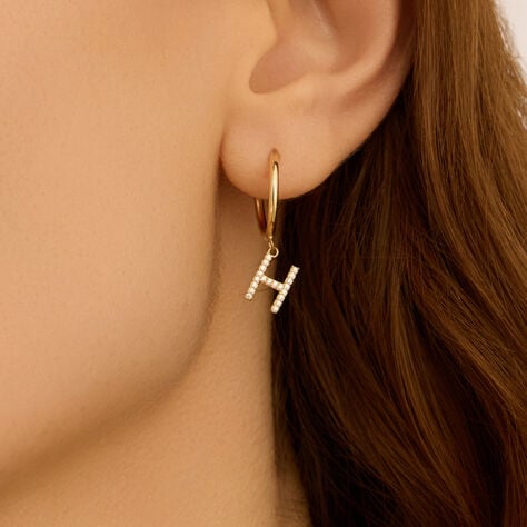 Mono Orecchino A Cerchio Toujours Oro Giallo Cubic Zirconia - Mono Orecchino Donna | Stroili