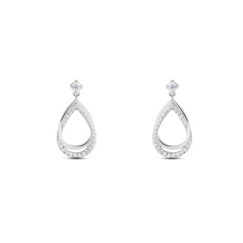 Orecchini Lobo Silver Shine Argento Rodiato Cubic Zirconia - Orecchini a Lobo Donna | Stroili