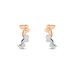 Orecchini Lobo Lady Chic Acciaio Bicolore Bianco / Rosa Cristallo - Orecchini a Lobo Donna | Stroili