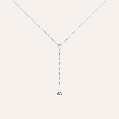 Collana Claire Oro Bianco Cubic Zirconia - Gioielli Donna | Stroili