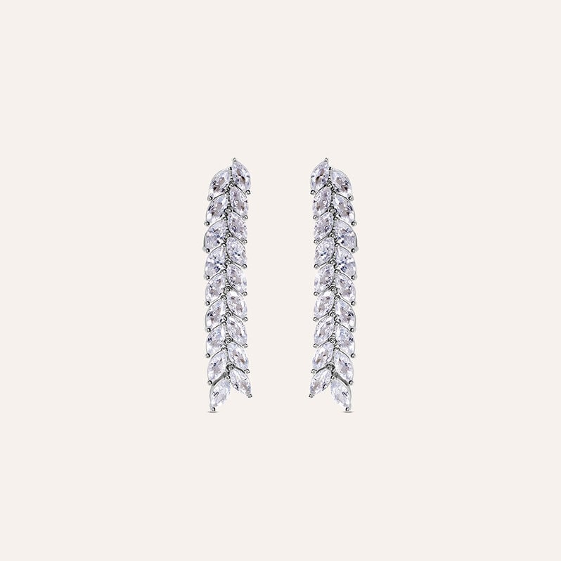 Orecchini Pendenti Tennis Silver Elegance Argento Rodiato Cubic Zirconia - Gioielli Donna | Stroili