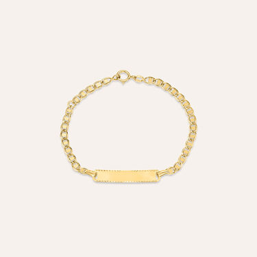 Bracciale Con Targhetta Holy Oro Giallo