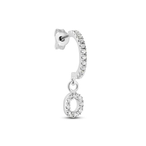 Mono Orecchino A Cerchio Silver Moments Argento Rodiato Cubic Zirconia - Mono Orecchino Donna | Stroili