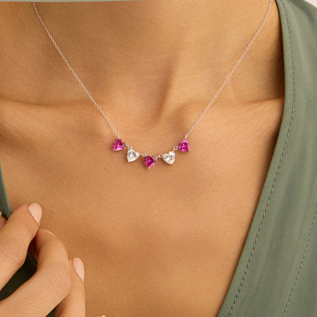 Collana Silver Elegance Argento Rodiato Cubic Zirconia