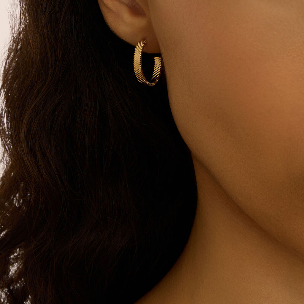 Orecchini A Cerchio Golden Dream Placcato Oro Giallo