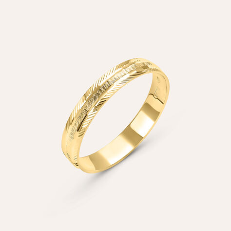 Fede Classica Diamantata 3 mm Oro Giallo - Anelli con Incisione Donna | Stroili