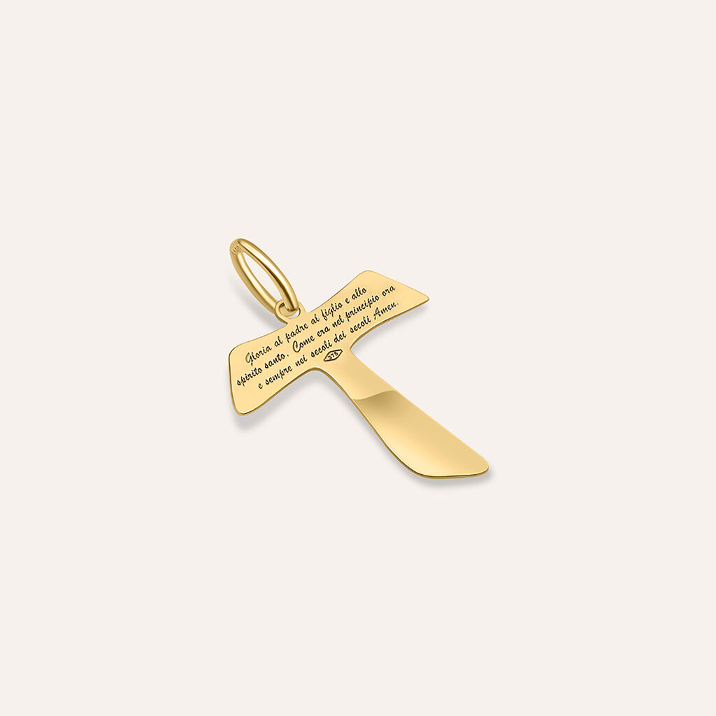 Pendente Holy Oro Giallo - Ciondoli con Incisione Unisex | Stroili
