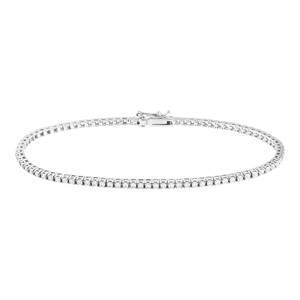 Bracciale Tennis Claire Oro Bianco Cubic Zirconia - Bracciali Tennis Donna | Stroili