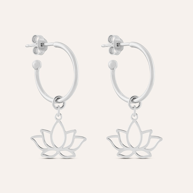Orecchini A Cerchio Silver Collection Argento Rodiato - Orecchini a Cerchio Donna | Stroili