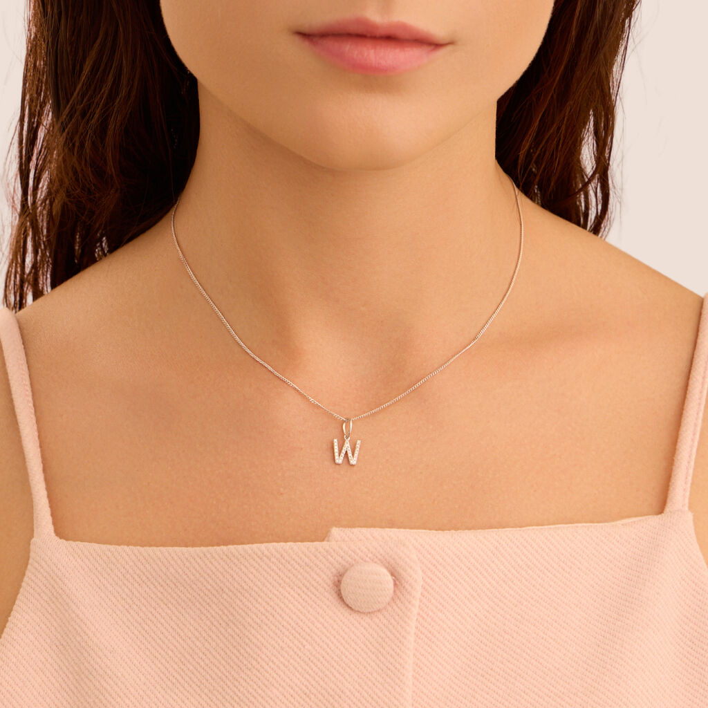 Pendente Sophia Oro Bianco Diamante