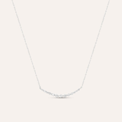 Collana Claire Oro Bianco Cubic Zirconia - Collane Donna | Stroili