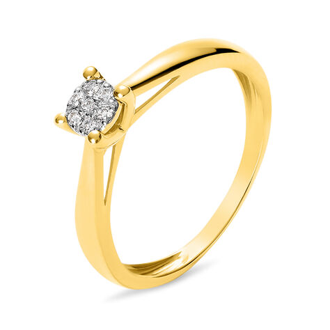 Anello Solitario Sophia Oro Giallo Diamante - Anelli con Pietre Donna | Stroili