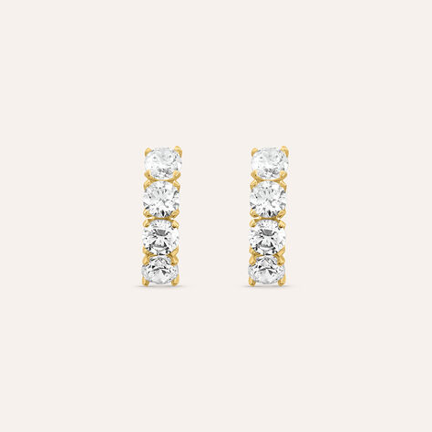 Orecchini Lobo Claire Oro Giallo Cubic Zirconia - Orecchini a Lobo Donna | Stroili