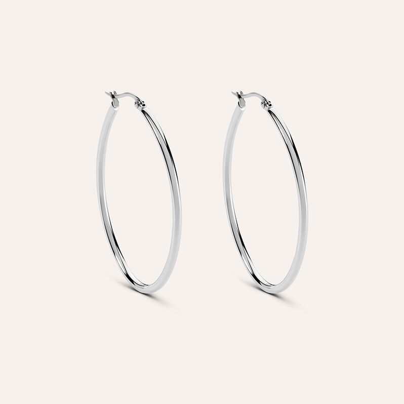 Orecchini A Cerchio Moonlight Acciaio - Orecchini a Cerchio Donna | Stroili