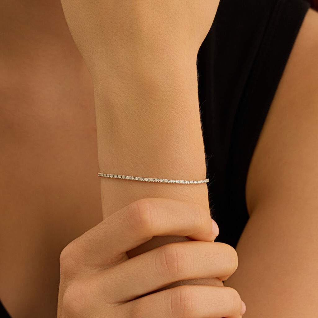Bracciale Tennis Grace Oro Bianco Diamante
