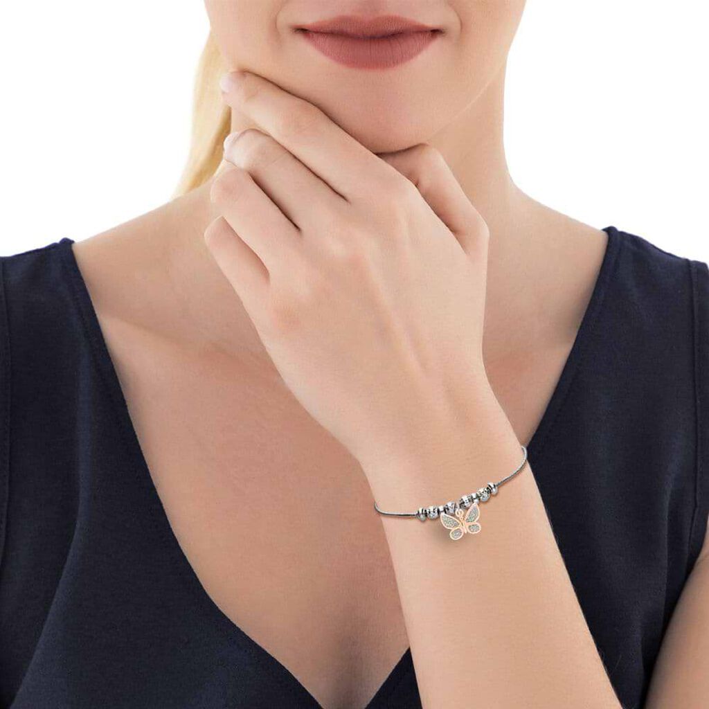 Pendente Love Beats Argento Rosa