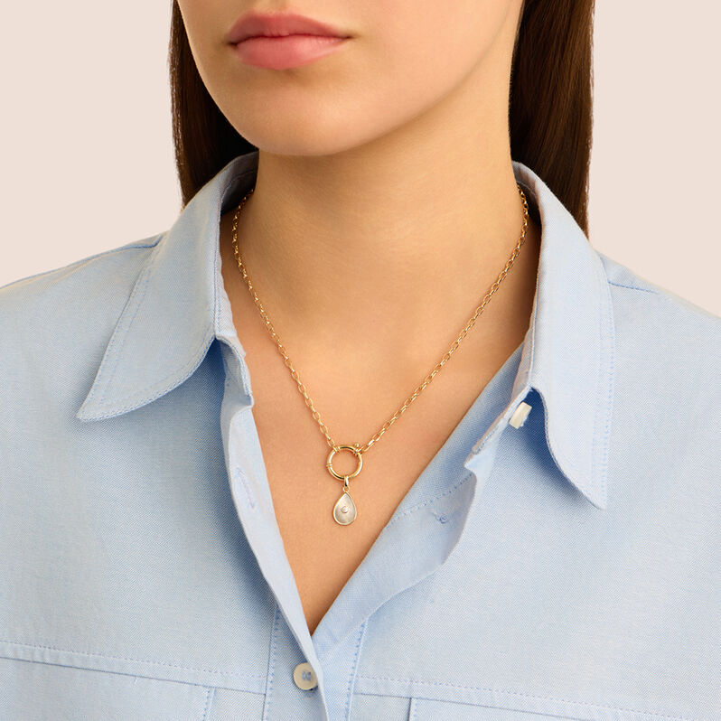 Pendente Poème Oro Giallo Madreperla Cubic Zirconia - Ciondoli Donna | Stroili