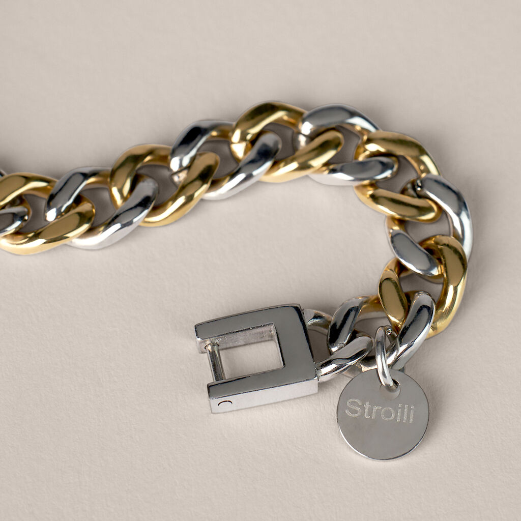 Bracciale Catena Man Code Acciaio Bicolore - Bracciali Uomo | Stroili