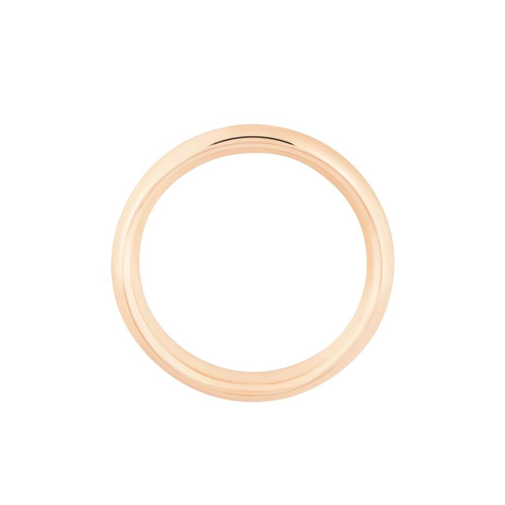 Fede Comoda Leggera 4 mm Oro Rosa - Anelli con Incisione Unisex | Stroili