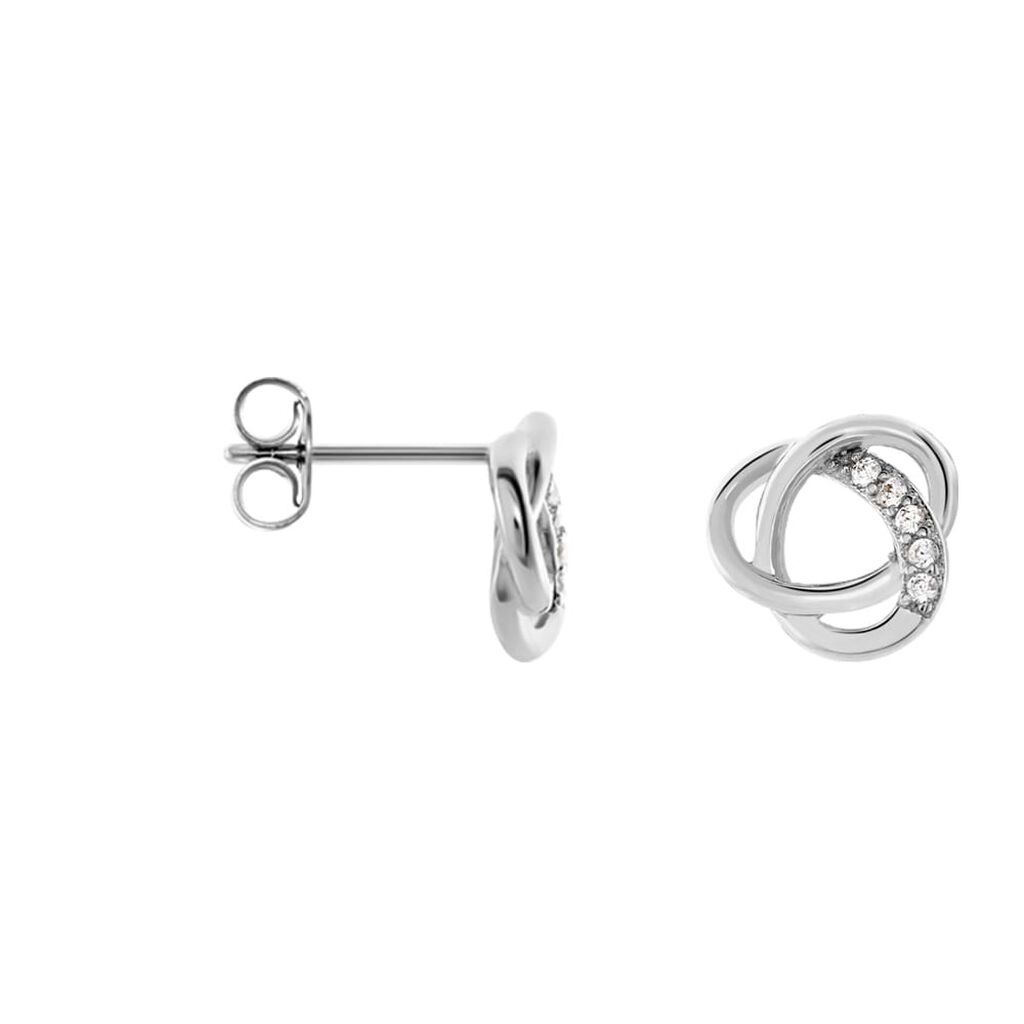 Orecchini Lobo Silver Moments Argento Rodiato Cubic Zirconia - Orecchini a Lobo Donna | Stroili
