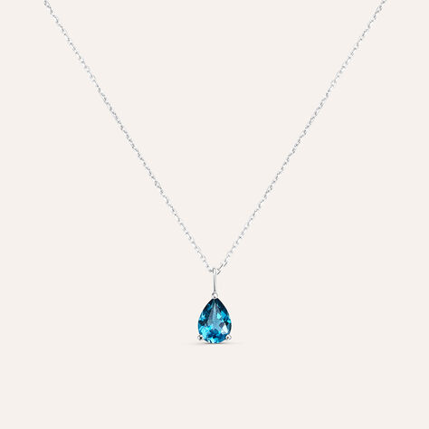 Collana Punto Luce Amélie Oro Bianco Topazio - Collane Punto Luce Donna | Stroili