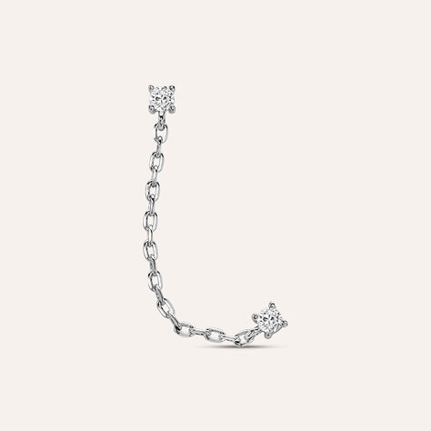 Mono Orecchino Lobo Punto Luce Silver Elegance Argento Rodiato Cubic Zirconia - Gioielli Donna | Stroili