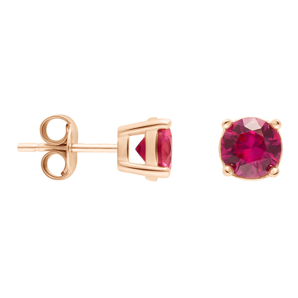 Orecchini Lobo Punto Luce Silver Rainbow Argento Rosa Cubic Zirconia - Orecchini a Lobo Donna | Stroili