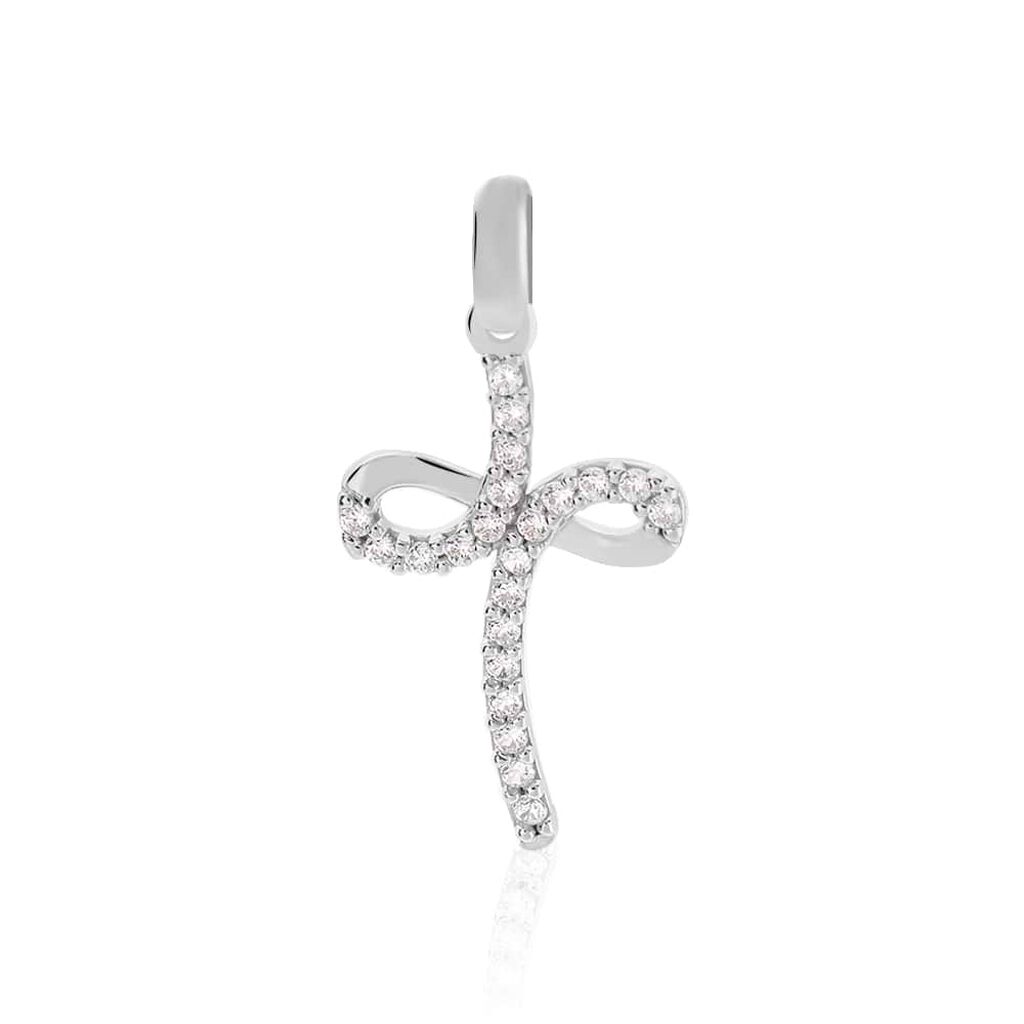 Pendente Holy Oro Bianco Cubic Zirconia