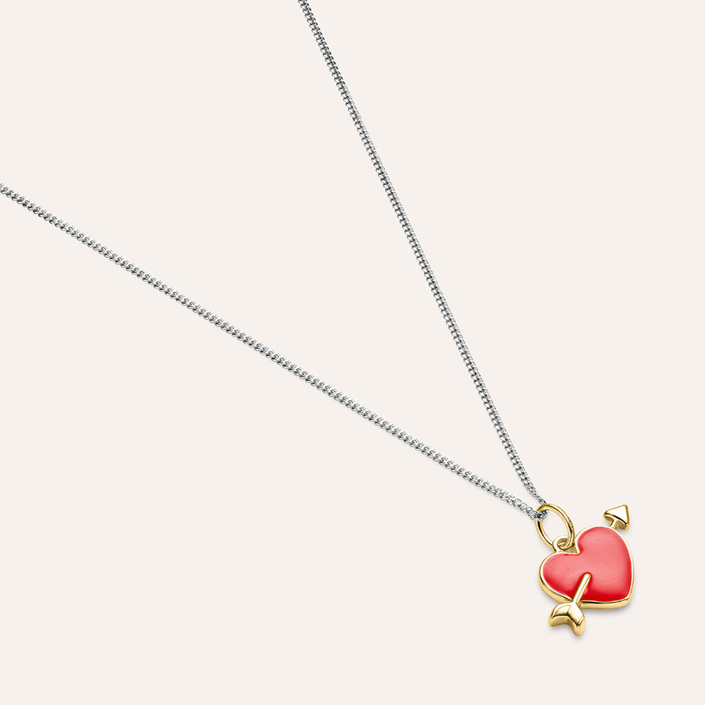 Pendente Love Beats Argento Rosa