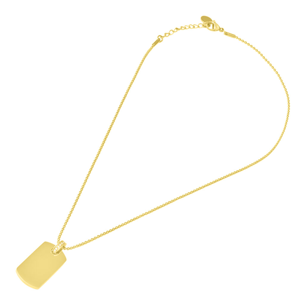 Collana Lady Code Acciaio Dorato Cristallo - Collane Donna | Stroili