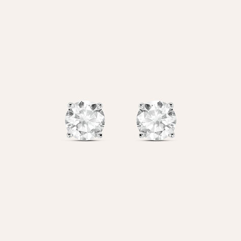 Orecchini Lobo Punto Luce Silver Elegance Argento Rodiato Cubic Zirconia - Orecchini a Lobo Donna | Stroili