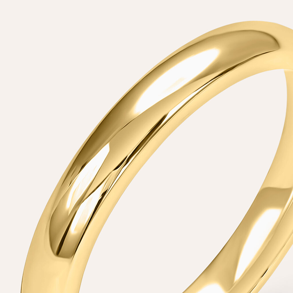 Fede Comoda 3 mm Oro Giallo - Anelli con Incisione Unisex | Stroili