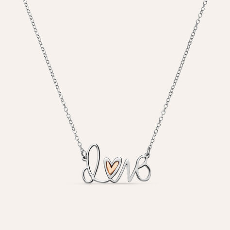 Collana Silver Collection Argento Bicolore Bianco / Rosa - Collane Donna | Stroili