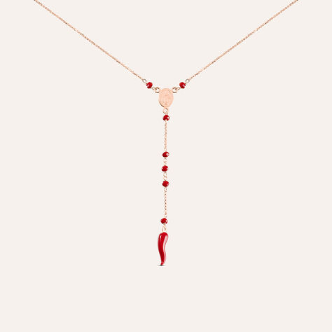 Collana Rosario Silver Soul Argento Rosa Cristallo - Collane Rosario Donna | Stroili