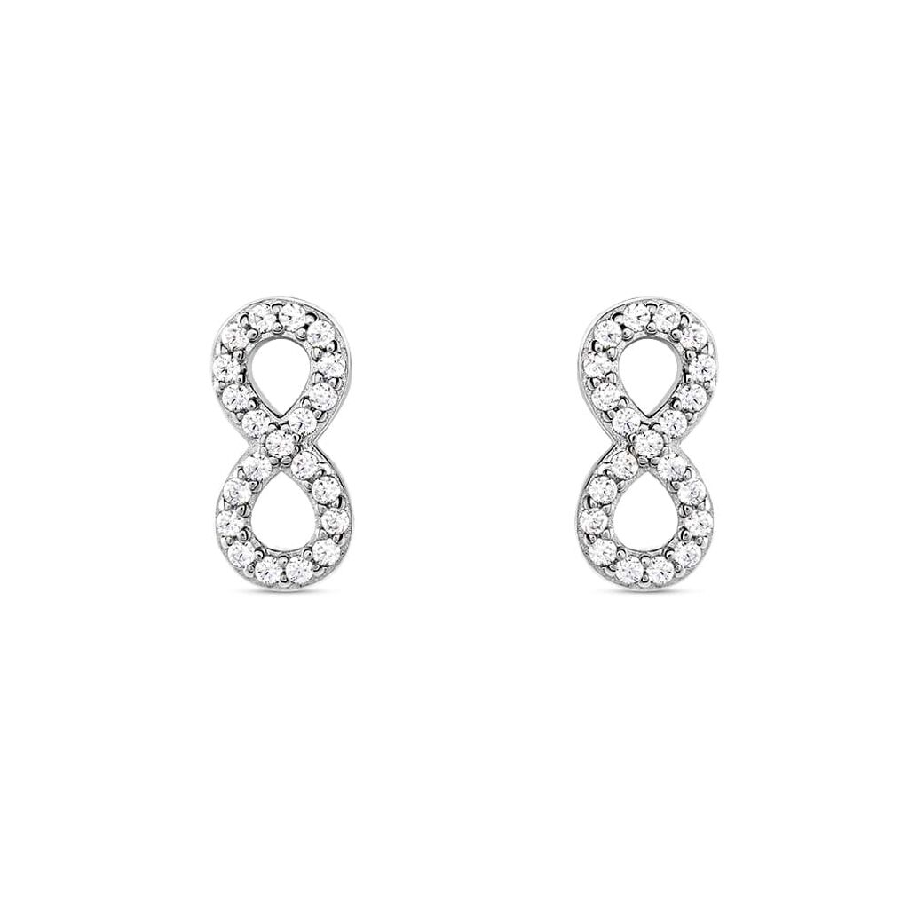 Orecchini Lobo Silver Moments Argento Rodiato Cubic Zirconia - Orecchini a Lobo Donna | Stroili