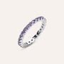 Anello Eternity Silver Rainbow Argento Rodiato Cubic Zirconia