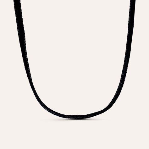 Choker Lady Code Acciaio e Velluto - Catenina Unisex | Stroili